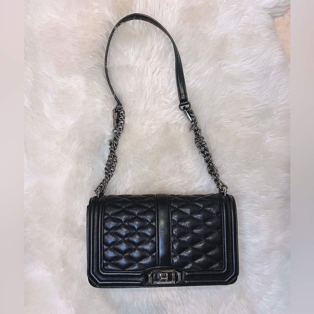 Rebecca Minkoff Chevron Quilted Love Crossbody